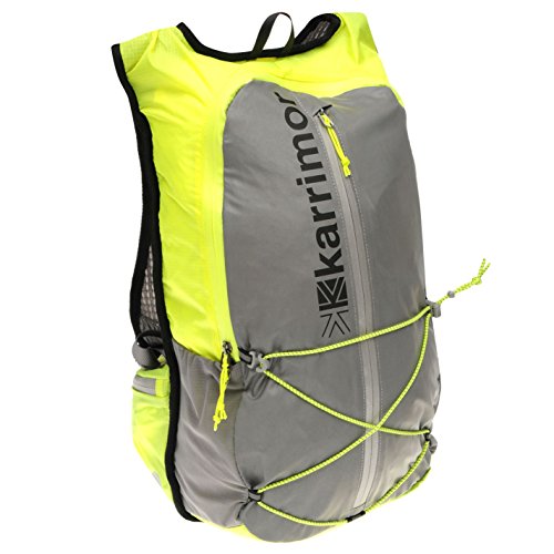 Ahead Solutions - Mochila de travesía para senderismo o ciclismo (fluorescente, impermeable, 15 L, incluye mosquetón), color amarillo fluorescente
