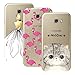 Produktbild CE-Link [3 Packs] Samsung Galaxy A3 2017 Hülle Silikon Schutzhülle Transparent Handyhülle Backcover TPU Muster Silicone Bumper mit Zurück Mädchen + Flamingo + Katze