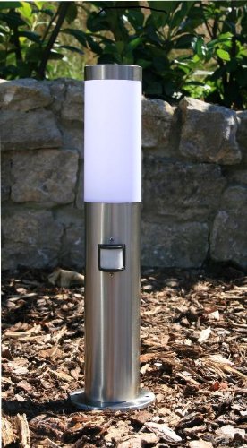 BTR Betterlighting Außenleuchte Edelstahl New York mit Bewegungsmelder BT1003A H0.45 PIR
