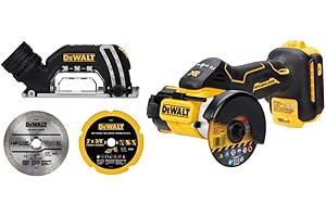 DEWALT 20V MAX Cut Off Tool, 3 in 1, Brushless, Power Through Difficult Materials, Connected LED Work Light, Bare Tool Only (DCS438B)