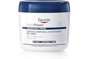 Eucerin UreaRepair Crema Corporal Hidratante 5% Urea (450 ml), hidratante corporal con 48 h de hidratación y alivio, crema con urea, ceramidas nutritivas y calmantes para piel seca, áspera y con picor