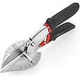 Multi Angle Miter Shear Cutter Hand Tools,45-135 Degree Adjustable Angle Scissors Trim Shears Tools for Vinyl Wood Molding Trim