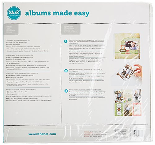 WE R Memory Keepers Wir R Ring Foto Ärmel 12 Zoll x 12 Zoll 10/Pkg (4) 4-Zoll x 6 und (3) 4-Zoll-X 4-Zoll-Taschen, andere, mehrfarbig - 2