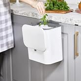 G&uuml;ncel&Ccedil;arşı Fonksiyonel Kapaklı Banyo Mutfak Wc Origa &Ccedil;&ouml;p Kovası Tezgah&uuml;st&uuml; Ve Duvar Aparatlı Yapışkanlı, D&ouml;ner Kapaklı &Ccedil;&ouml;p K