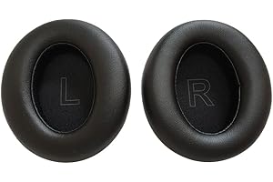 TECINITY Wymienne Nauszniki do Anker Soundcore Life Q30 Słuchawek, Zapasowe Poduszki Nauszniki do Anker Soundcore Life Q35, Miękka Skóra Białkowa (Czarny)