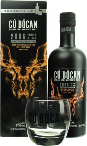 Tomatin Cù Bòcan Limited Edition Whisky 2006 with Glass - 700 ml
