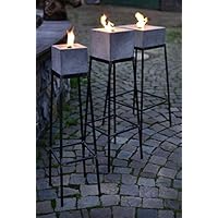 Ständer aus Stahl für Betonfeuer der Beske-Manufaktur | Ständer für Betonfeuer der Größe24x24x13 | Höhe 60cm | 100% Handarbeit 'Made in Germany'