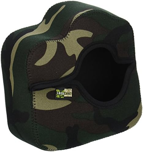 LensCoatBodyGuard Pro camouflage neoprene protection camera body bag case (Forest Green Camo)