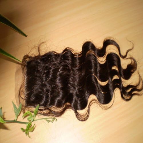 Virgin Brazilian Remy Hair Silk Top Lace Closures Wavy (4"x4") Grade AAA