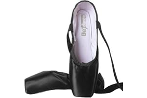 ZESLIV Ballettschuhe für Mädchen Kinder Damen Satin Spitzenschuhe Tanzschuhe Ballettschläppchen