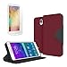 Price comparison product image Galaxy Note 4 Case, Cellto PU Leather Wallet Cover Stand and Reversible Magnetic Flap [Lifetime Warranty] Flip Cover for Samsung Galaxy Note 4 - Wine/Black