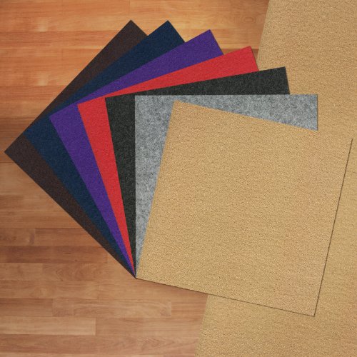 Comfort Teppichfliesen Nadelfilz - 1m² - anthrazit - selbstklebend