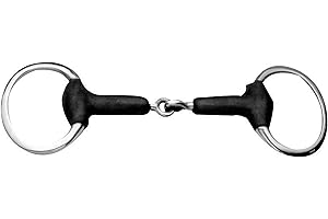 Korsteel Soft Rubber Jointed Eggbutt Snaffle Bit, 5.5"