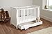 3 In One White Sleigh Cot With Drawer And Foam Mattress