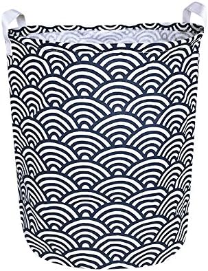 Judesuper Clothes Basket, Folding Storage Box 50 * 40cm,Waterproof Geometric Patterns Sturdy and Durable Laundry Clothes Basket Storage Basket ,Great for HOME &amp; Travelling (F)