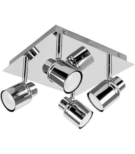 MiniSun | Mini Retro 3 Way Eyeball Chrome Spotlight | Ceiling Spots, Home Décor & Improvement Essential - View #11