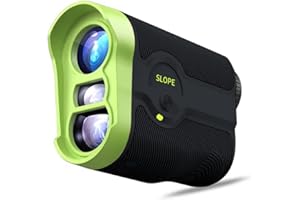 REVASRI Golf Laser Rangefinder with Magnet, Slope Switch (Indicator Light), Flagpole Lock and Vibration, 1000 Yards Rechargeable Range Finder for Golfing