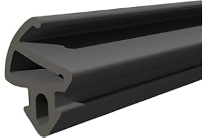 DQ-PP S-1150 Kommerling guarnizione per finestre, colore nero, 10 m, in gomma, per finestre in PVC, per profili in alluminio, per porte