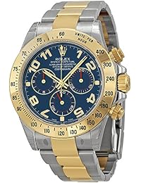 Rolex Daytona Blue Chronograph Steel and Yellow Gold Mens Watch 116523BLAO