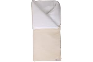 Borda y más Saco Arrullo para Bebés – Convertible en mantita - Relleno Extraíble - 95 x 72 cm - Mantiene el Calor – Gofre Arena – Waffle Arena – Hecho en España - Nenel