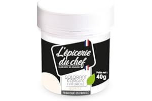 L'ÉPICERIE DU CHEF Epicerie du Chef Colorant d'Origine Naturelle Blanc 40 g