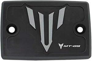 LongGreat pour Yamaha FJ-09 XSR900 MT-09 FZ-09 MT-09 SP MT-09 TRACER 2014 2015 2016 2017 2018 2019 2020 Couvercle pour réservoir à liquide de frein Moto Avant Aluminium (Noir, 1 pièce)