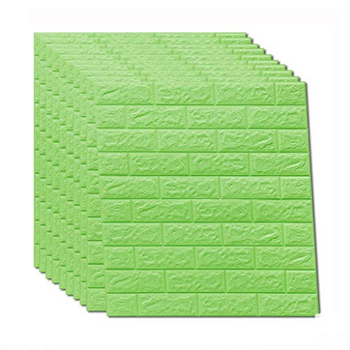 GLL-qianzhi 70 * 77 CM PE Espuma Autoadhesiva Ladrillo de imitación 3D Wallpaper Wallpaper Dormitorio Cocina Decoración de la Sala 10 Unidades