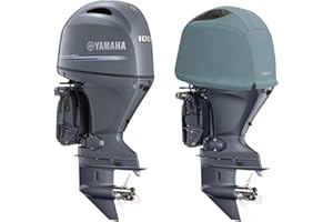 Housses de moteur hors-bord ventilées Oceansouth Custom Yamaha ((Gris, F75D-F100F 4CYL 1,8 L (de 2017 à 2024)))