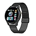 Price comparison product image GOKOO Smart Watch, Fitness Tracker with Heart Rate Blood Pressure Monitor for Android Phones iPhones Waterproof Activity Tracker with Pedometer Notifications Color Touch Screen for Women Men (Black)