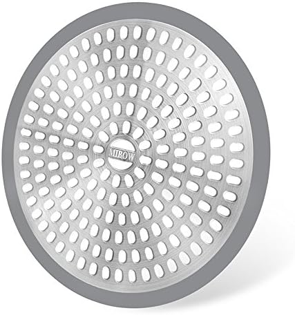 MIBOW Bathroom Shower Stall Drain Protector Drain Cover Drain Catcher Drain Filter Hair Catcher / Strainer / Stainless, Steel & Silicone