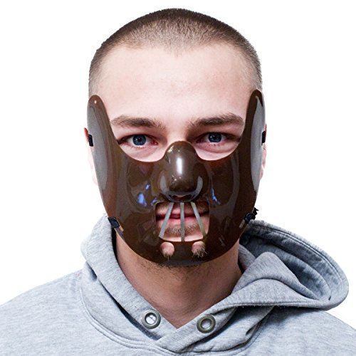 Psychopathen "Beißer" Horror Maske im Stil von Hannibal Lecter