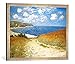 Produktbild Gerahmtes Bild von Claude Monet The Meadow Road to Pourville, 1882", Kunstdruck im hochwertigen handgefertigten Bilder-Rahmen, 70x50 cm, Silber Raya