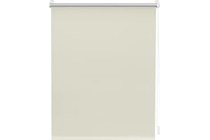 Lichtblick Thermo-Rollo, 60 cm x 150 cm (W x L) in cream, without drilling, sunbathing, visibility, heat & cold protection, reflective thermal function, Klemmfix for windows & doors, polyester