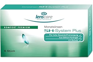 LENSCARE SH-System Plus Monatslinsen, 6 Stück/BC 8.4 mm/DIA 14.2 mm / -5.75 Dioptrien