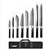 Produktbild ProCook Damascus X100 | Messerset | 8-teilig | mit Messer-Rolltasche Textil | Aufbewahrungstasche