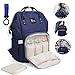 Produktbild Wickeltasche Rucksack, OFUN Rucksack Wickeltasche Multifunktions Großraum Baby Wickelrucksack Mamma Rucksack (Wickeltasche Blau)
