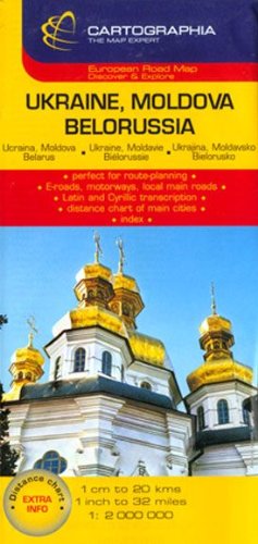 Carte Cartographia Ukraine Bilorussie Russie Occidentale - 