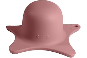 Kindsgut Duschhilfe, für Kinder, aus Silikon, in niedlicher Seestern Form, elegantes Design, Unterstützung beim Haare waschen, unisex, Altrosa