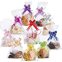 10 Sacchetti Regalo In Cellophane Per Pasqua – XL 61x76 Cm Con Coniglietto E Uova, Spessore 2,5 Mil, Per Cesti E Dolciumi