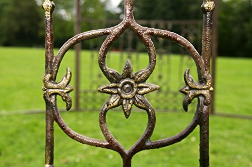 CLP runder LUXUS Pavillon ROMANTIK, aus stabilem Eisen Vierkantprofilen, Ø 5 Meter, Höhe 4,45 Meter bronze - 5