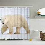 Animal Shower Curtain Creative Cute Koala Bear und Känguru Polar Bär Bad Garden Gate Duschvorhang 66 x 72