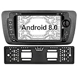 Android 8.0.0 Oreo 4GB RAM DDR3, 32 GB interner Speicher, RK-PX5 1.5GHz Cortex A53 Octa-Core-CPU, in dash Doppel DIN Auto GPS Navigationssystem, schneller als alle anderen Android Radios. 8 Panel Lichtfarben und Sie können Hunderte von Farben auf RGB-Kombination einrichten.