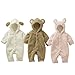 niceeshop(TM) Baby Toddler Winter Fleece Romper Playsuits Onesies (Khaki,90/9-12M)