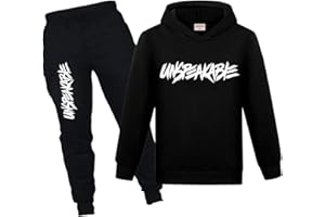 NILKOOZ Boys Tracksuit Sweatshirt and Pants 2PCS Kids Hoodie Clothing Sets for 1-13 Years