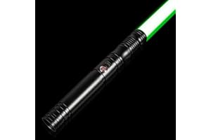 Atexbser Dueling Lightsabers RGB 12 Colors Changeable Smooth Swing Force FX Light Sabers - Metal Hilt Light Saber with 4 Sound Fonts for Adults Teens Costume Cosplay, Support Heavy Dueling (Black)
