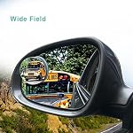 CarFrill Blind Spot Round Wide Angle Adjustable Convex Rear View...