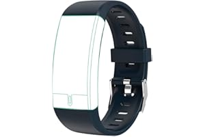 Smartwatch Strap, Armband Kompatibel mit DigiKuber Fitness Tracker ECG Smart Watch E66 (Schwarz, Blau, Rot)
