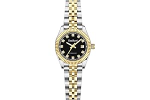 Szaikyri Classic Watch for Women with Solid Stainless Steel Band Ladies Dress Watch Womens Calendar Watch