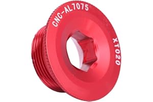 VGEBY1 Vis de Pédalier, Capuchon de Support de Boulon de Fixation de Bras de Manivelle de Vélo en Alliage d'Aluminium pour Le Vélo de Route de Montagne(Rouge)