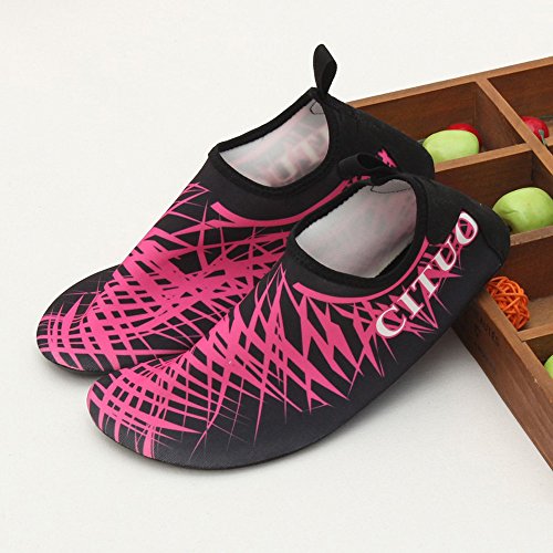 Unisex Aquaschuhe Strandschuhe, Weiche schnelltrockene rutschfeste Schwimmschuhe geeignet für Tauchen Schnorcheln Schwimmen, für Damen & Herren, Erwachsene & Kinder - 2